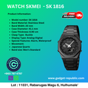 WRIST WATCH MEN METAL BLACK SKEMI