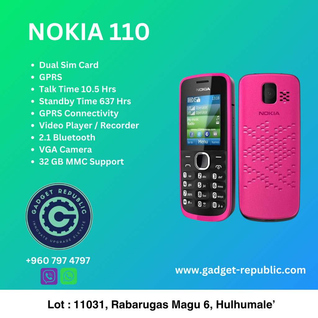 NOKIA  MOBILE PHONE 110 DUAL SIM