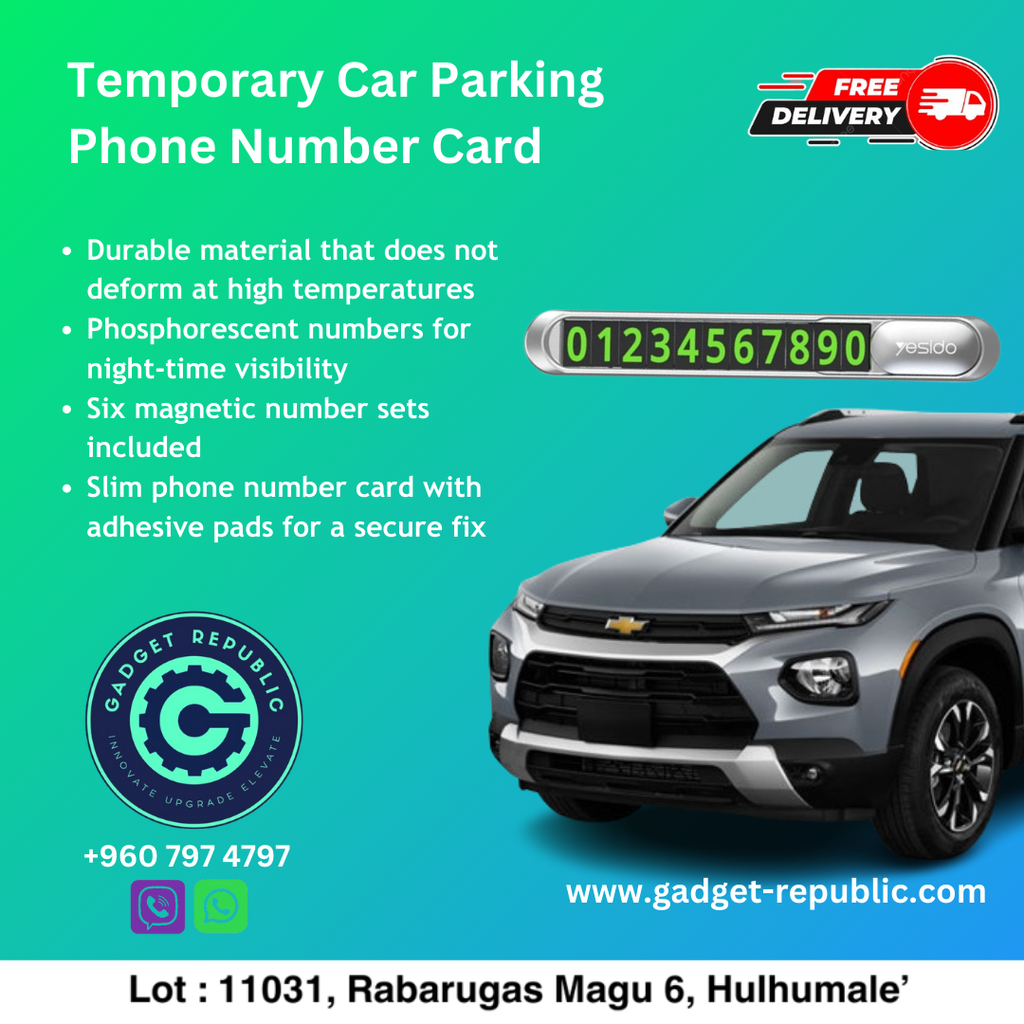 TEMPORARY PARKING CARD YESIDO  C88