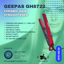 GEEPAS CERAMIC HAIR STRAIGHTNER  GH8722
