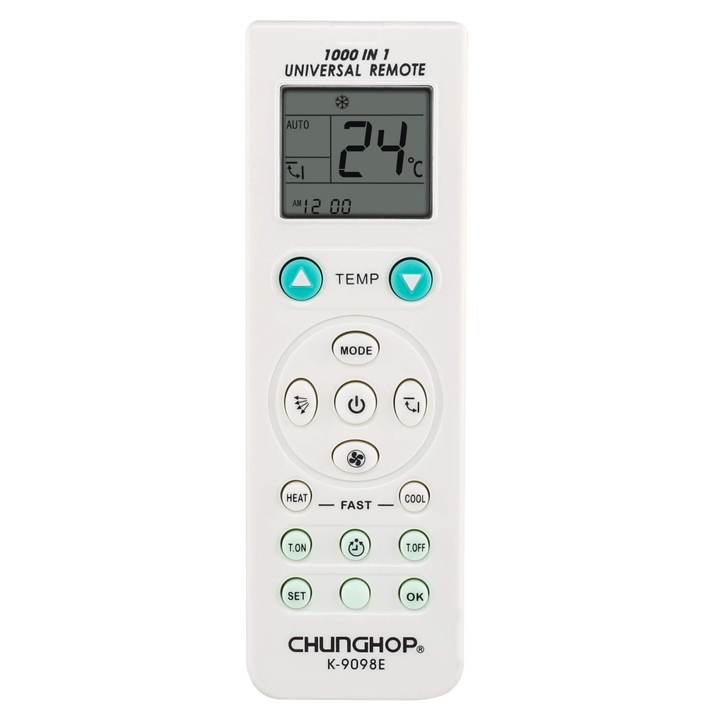 AC REMOTE ET9098E ETOMER UNIVERSAL