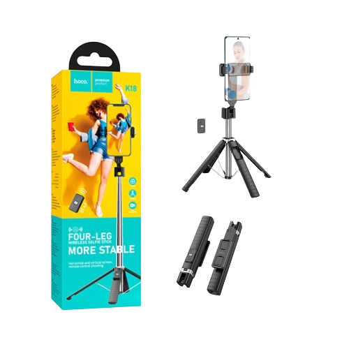 WIRELESS SELFIE STICK (With REMOTE) HOCO K18