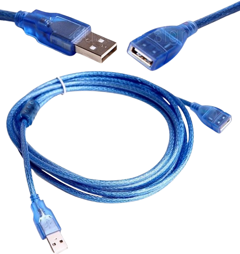 USB M TO F CABLE 1.5 MTR
