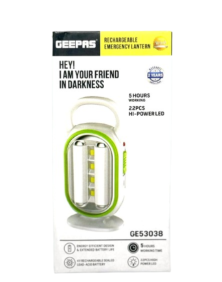 GEEPAS RECHARGEABLE LANTERN GE53038