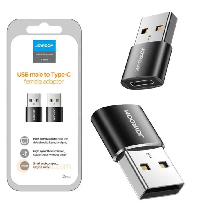 USB MALE TO TYPE C FEMALE ADAPTOR JOYROOM S-H152
