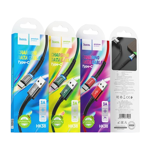 DATA CABLE HOCO TYPE C HK38 1MTR