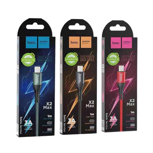 DATA CABLE HOCO IPHONE 1M X2 MAX