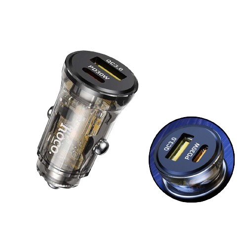 CAR CHARGER HOCO HK36 USB AND TYPE C