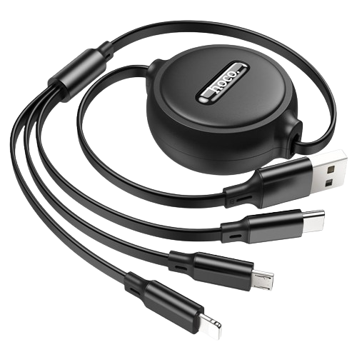 USB CABLE 3 IN 1(IPHONE , MICRO AND TYPE C) HOCO X75